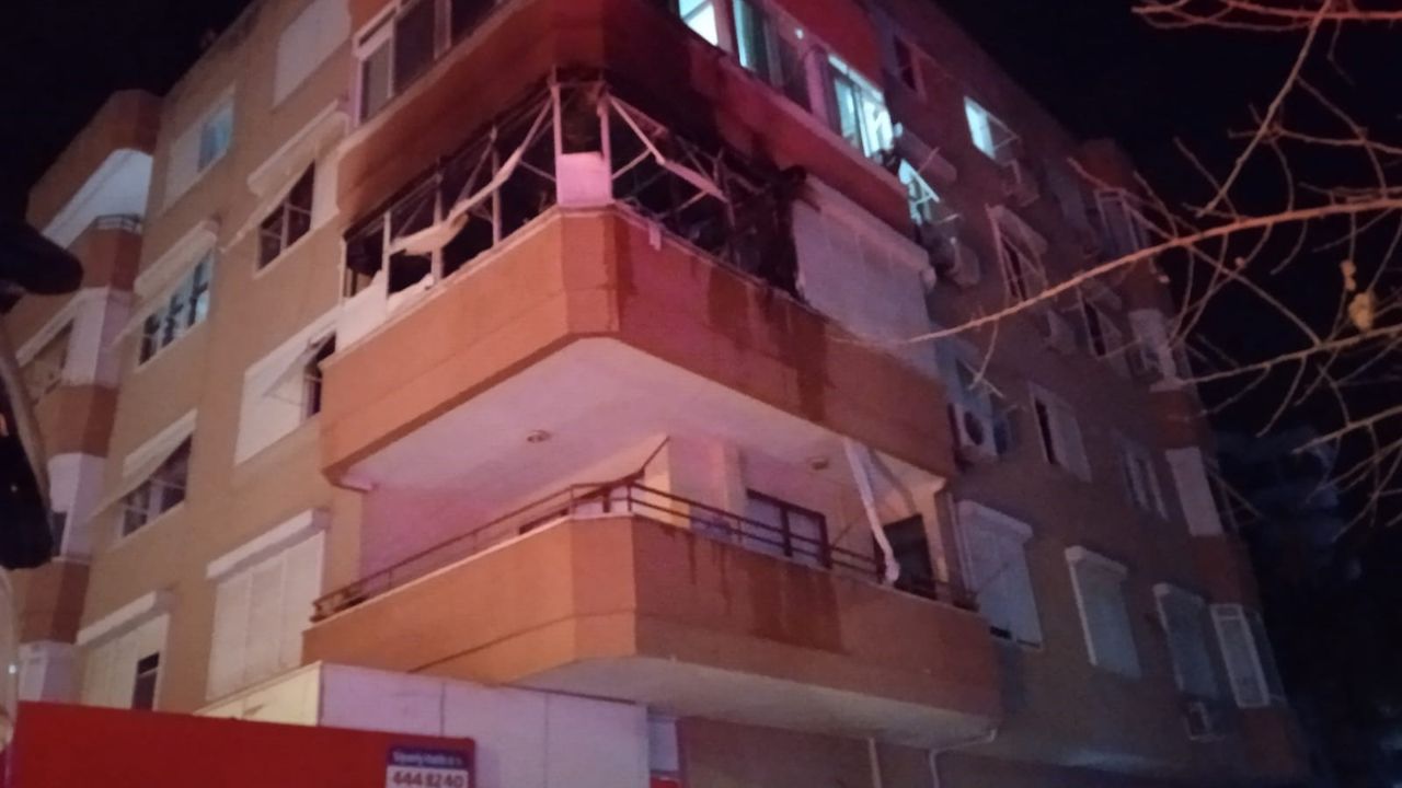 Alanya'da bir apartmanda yangın çıktı