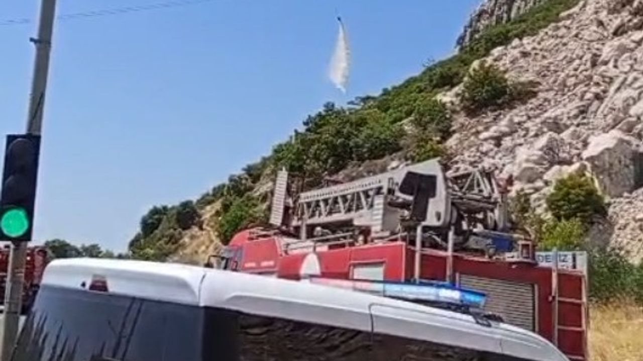 Konyaaltı'nda yangın çıktı