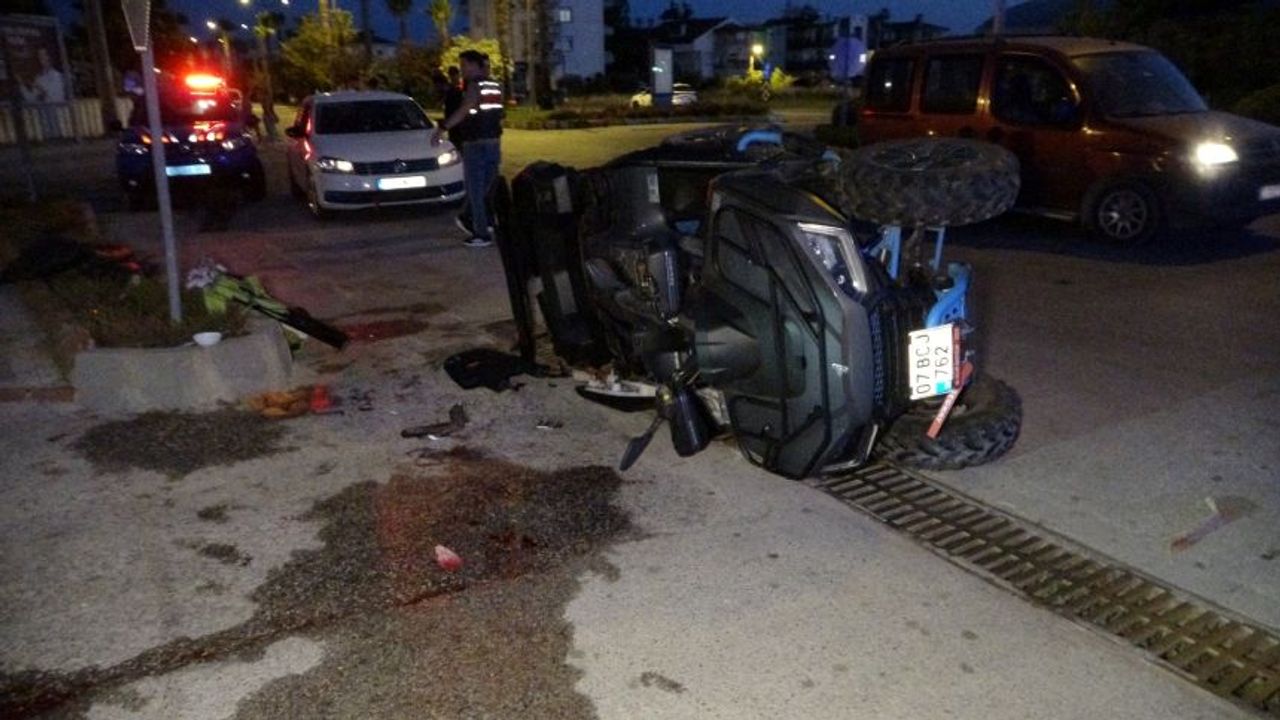 Antalya'da ATV takla attı: Ağır yaralanan sürücü alkollü çıktı