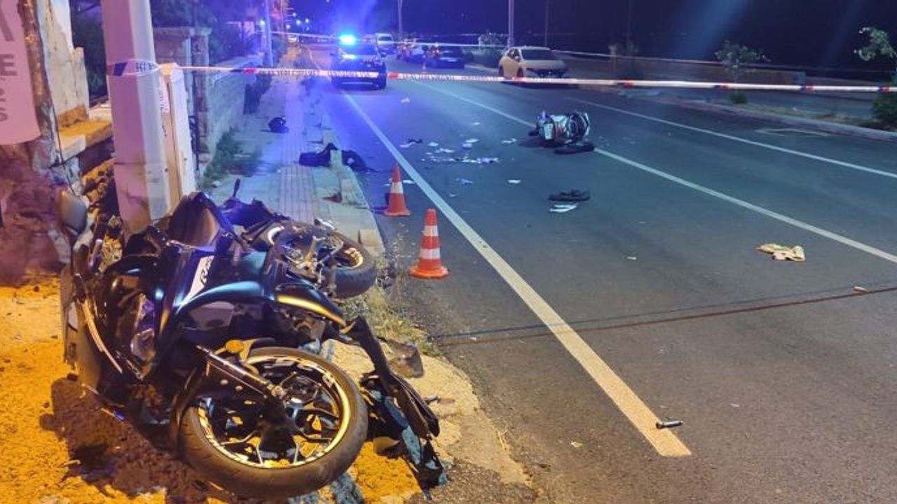 Bodrum'da iki motosiklet çarpıştı: 2 sürücü hayatını kaybetti