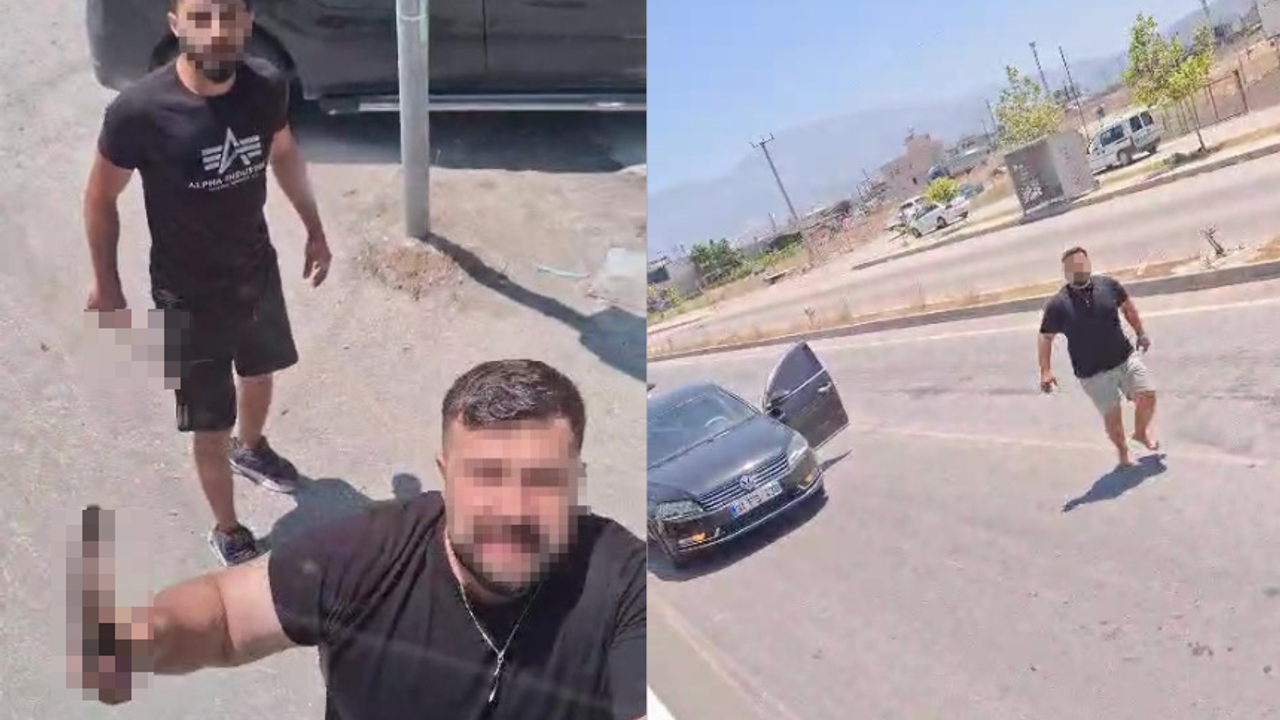 Hatay'da korkutan yol verme kavgası: Satırla saldırdı