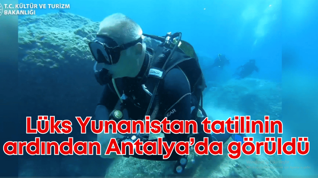 Lüks Yunanistan tatilinin ardından Antalya’da görüldü: Bakan Ersoy, Kumluca’da batık inceledi