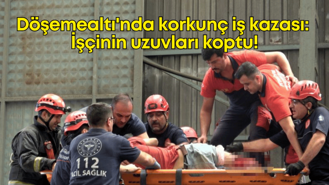 Döşemealtı'nda korkunç iş kazası: Plastik kırım makinesine düşen işçinin uzuvları koptu