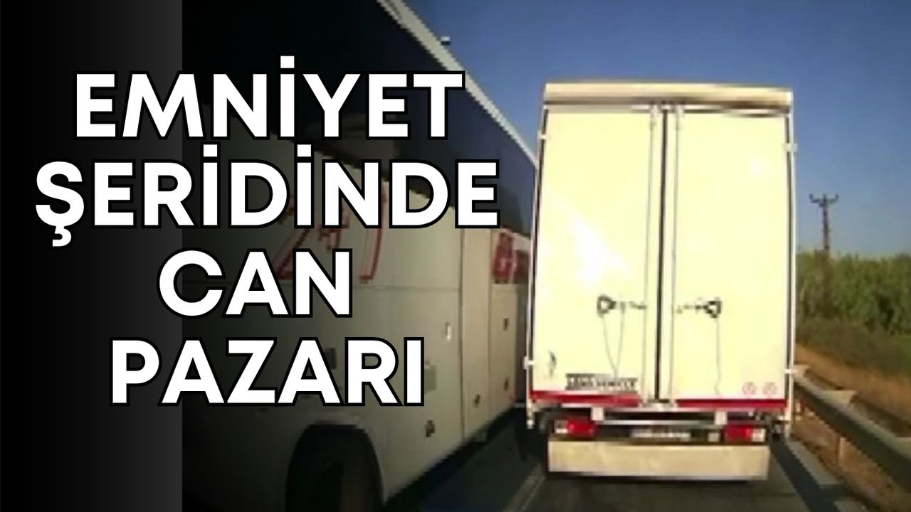 Emniyet şeridinde can pazarı: Sirene rağmen ambulansa yol vermedi!