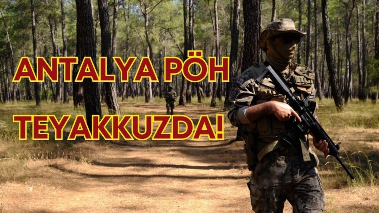Antalya Polis Özel Harekat yangın nöbetinde