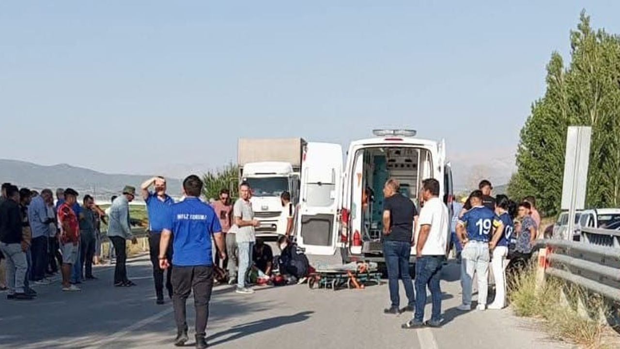 Burdur’da trafik kazası! Motosiklet sürücüsü ağır yaralı