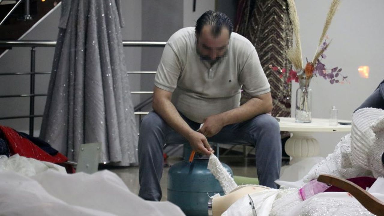 Çocuklarını göremediğini iddia etti, gelinlik dükkanını yakmaya kalktı!