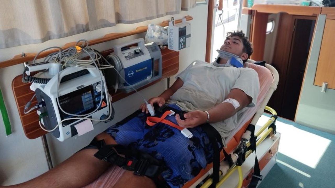 Bodrum'da gezi teknesinde kaza!