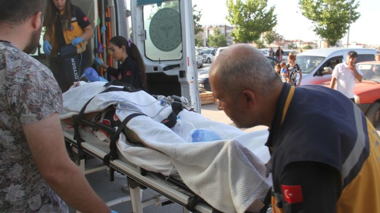Konya'da bisikletli kaza kurbanı ağır yaralı