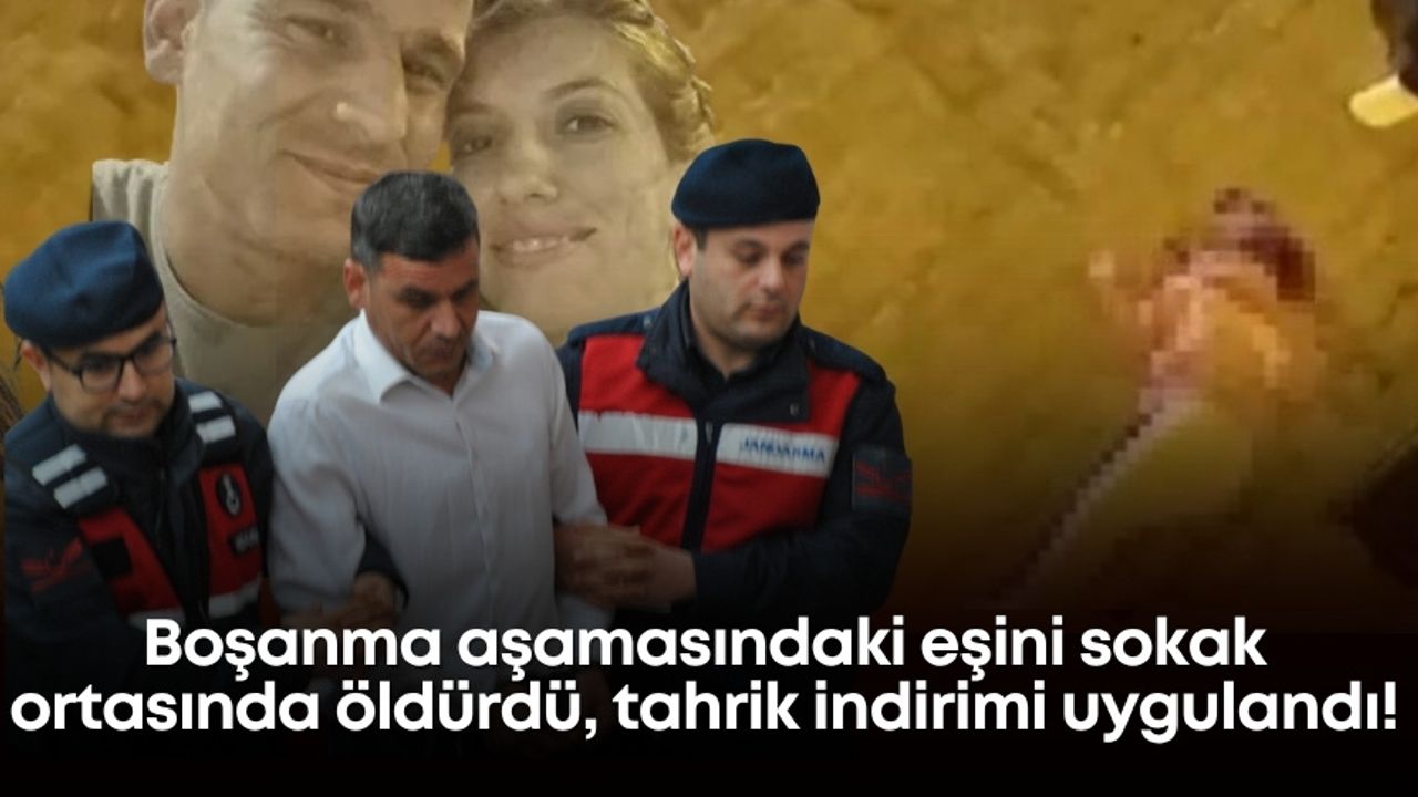 Boşanma aşamasındaki eşini sokak ortasında öldürdü, tahrik indirimi uygulandı!
