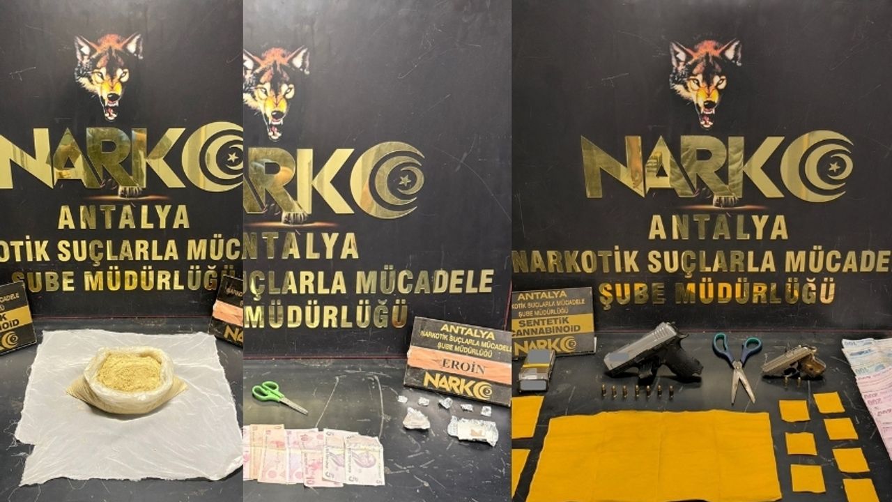 Antalya'da narkotik operasyonu: 109 şüpheli şahıs gözaltına alındı