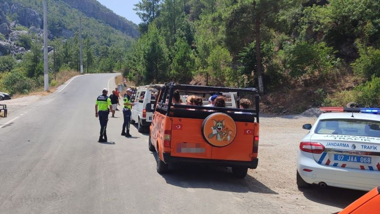 Alanya’da safari araçlarına sıkı denetim