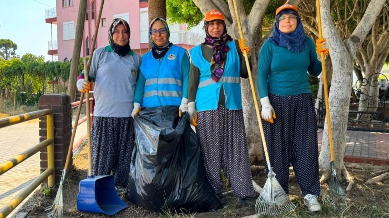 Kadınlar Alanya'yı güzelleştiriyor