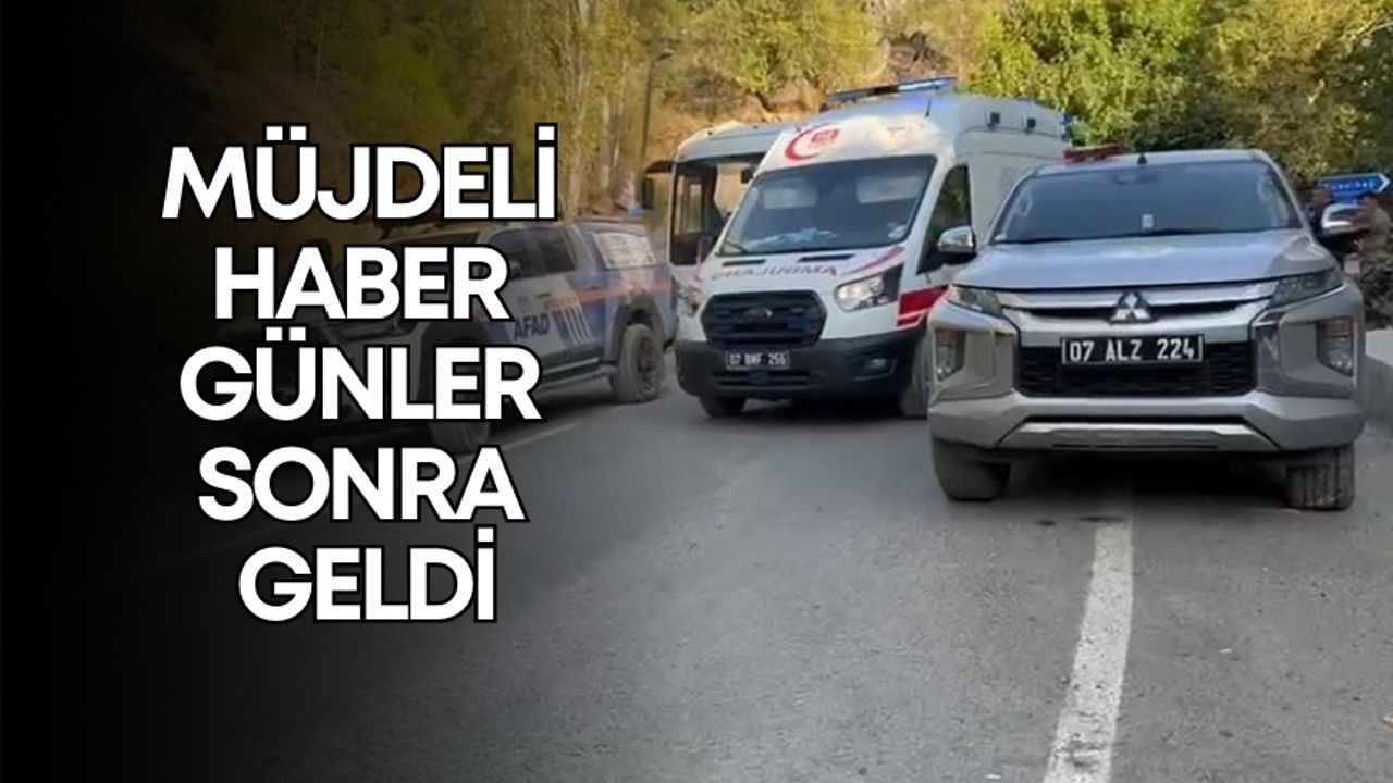 Gündoğmuş’ta müjdeli haber günler sonra geldi