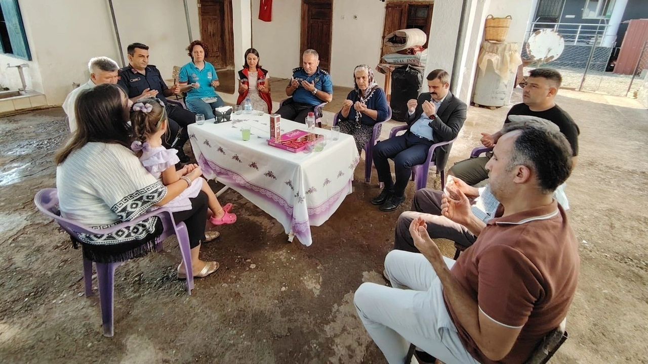 Muğla'da şehit ailelerine anlamlı ziyaret