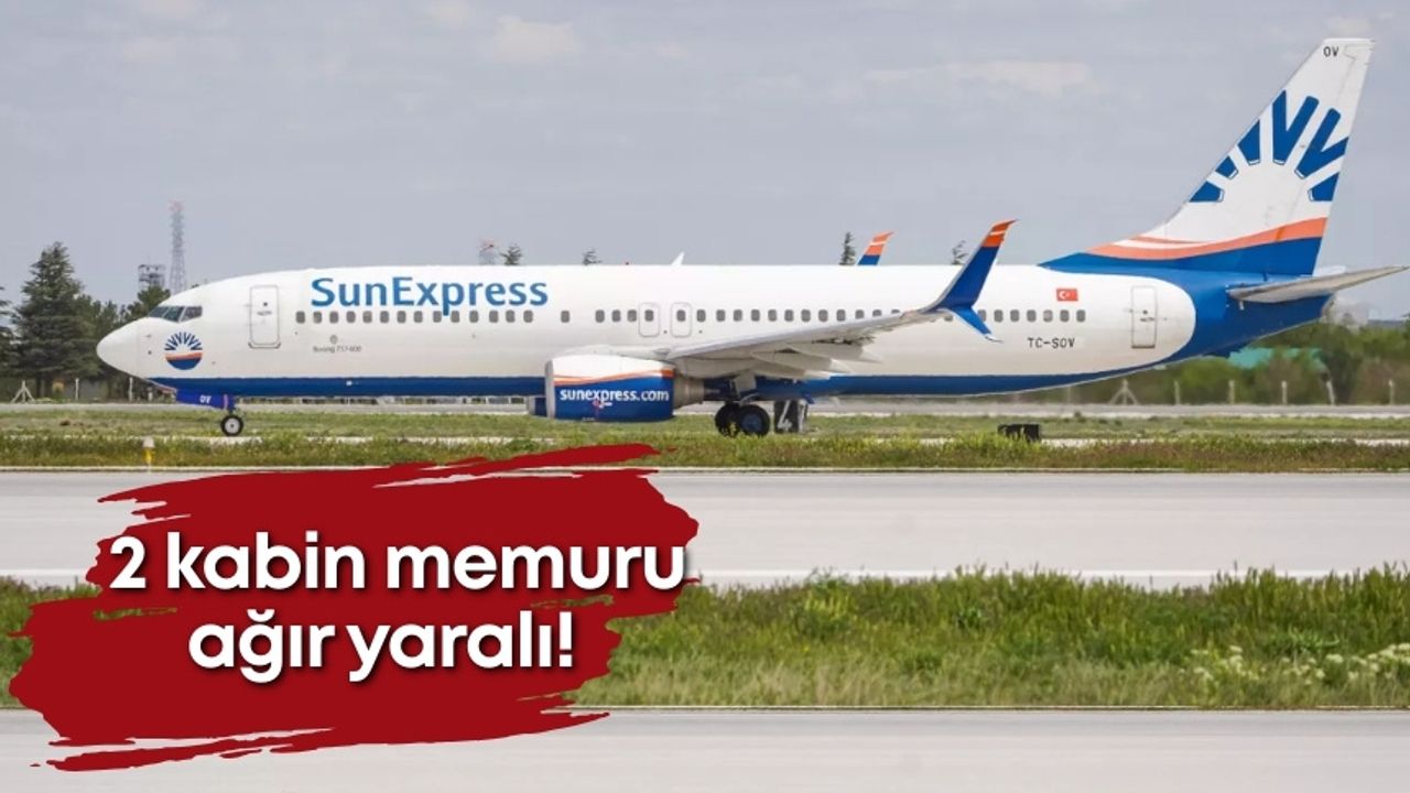 SunExpress servisi Antalya’da kaza yaptı!
