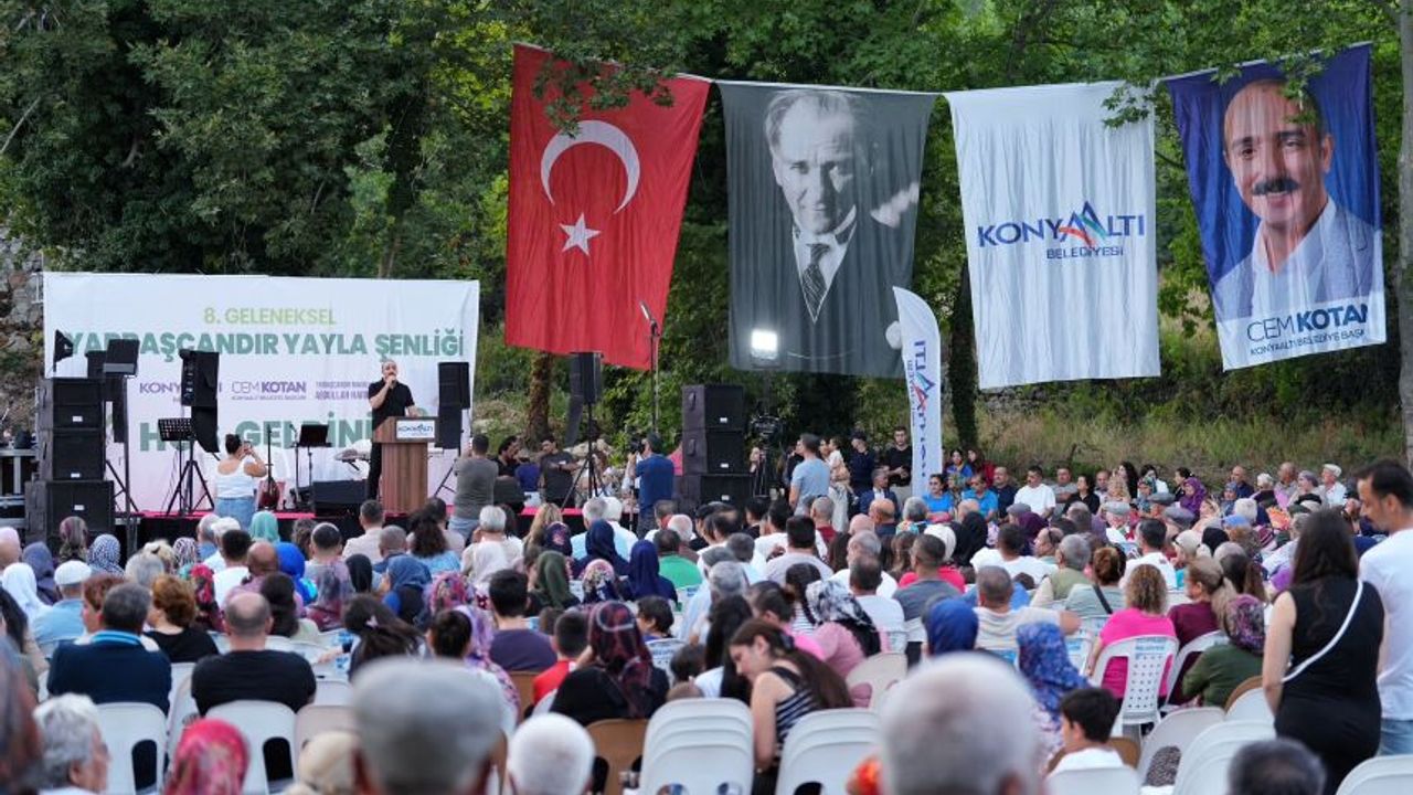 Konyaaltı Çandır Fasulyesi Şenliği anayurdundu yapıldı