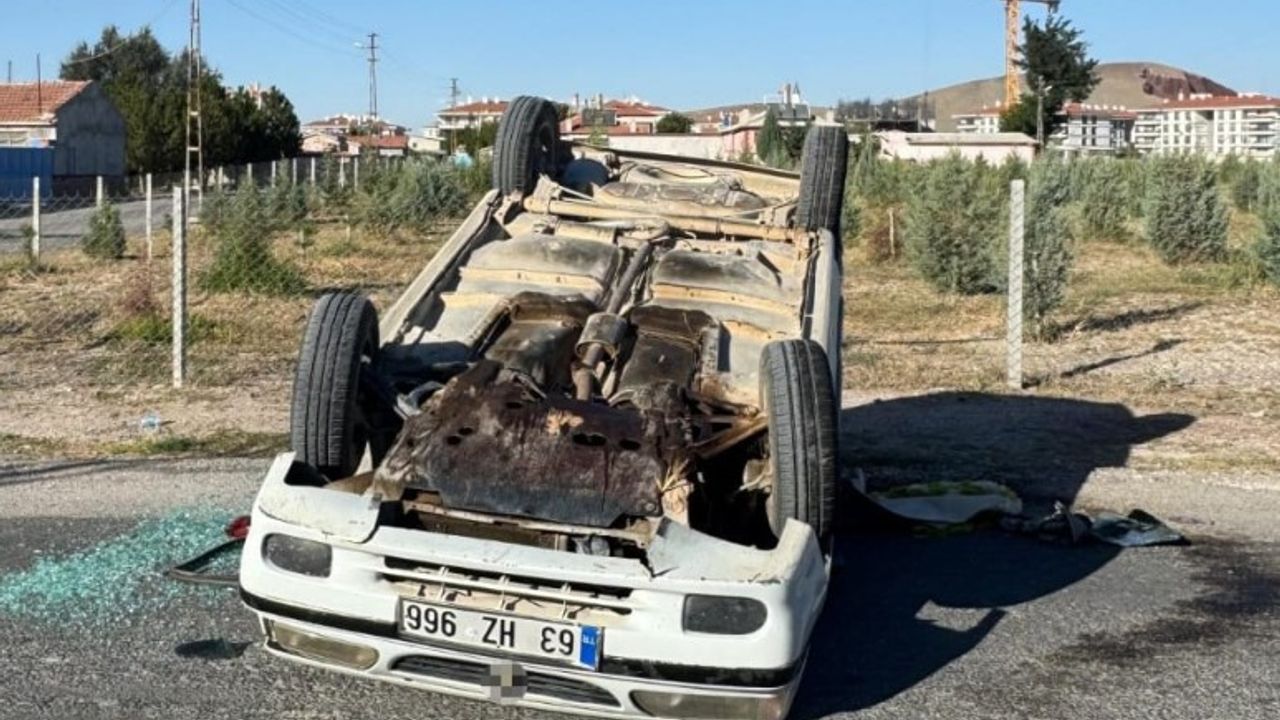 Konya Karapınar'da trafik kazası: 1 yaralı