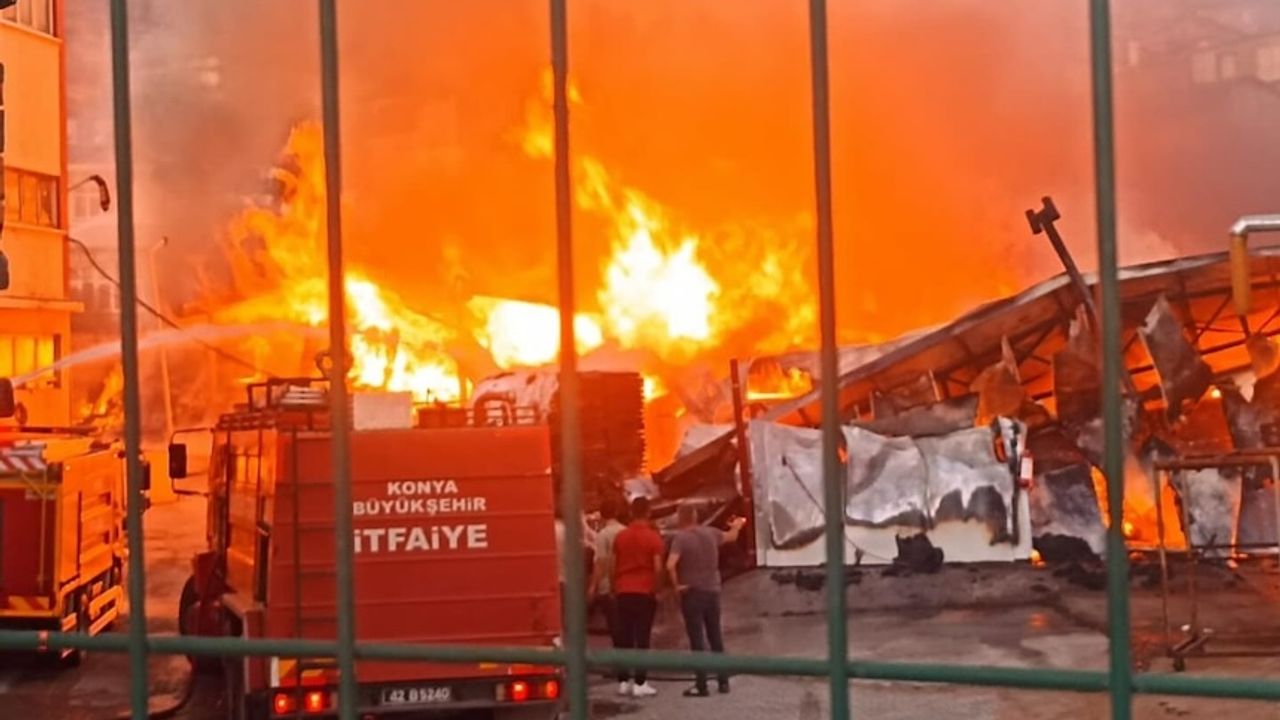 Silah fabrikasında yangın paniği!