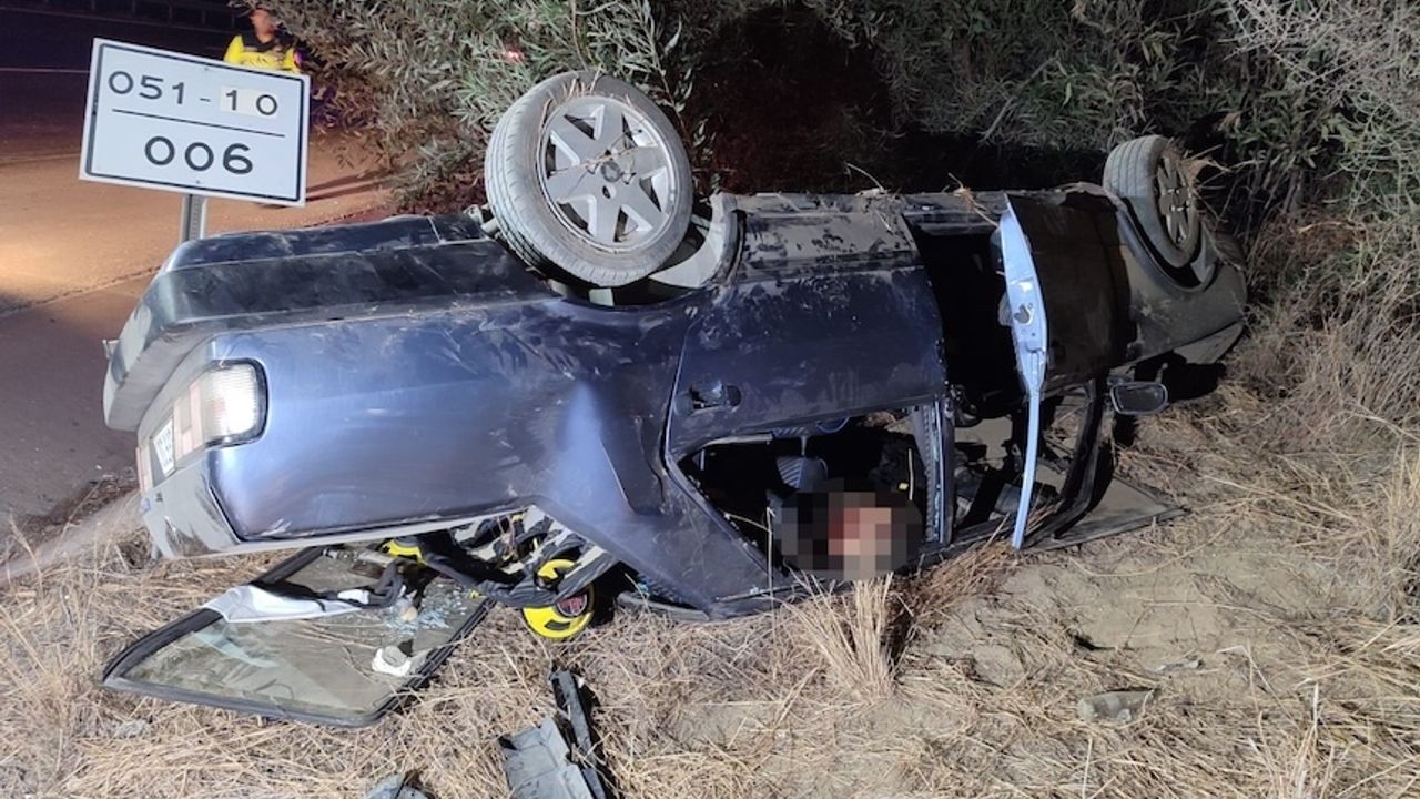 Mersin'de takla atan otomobilde 1 ölü, 3 yaralı