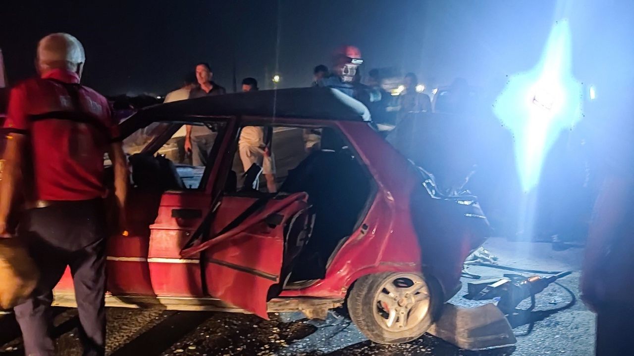 Mersin’de ölümlü kaza! İki otomobil çarpıştı