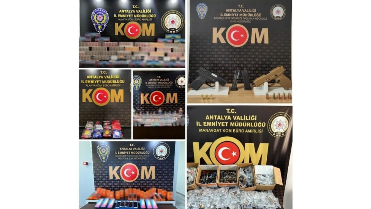 Antalya'da kaçakçılık ve organize suçlara geçit yok