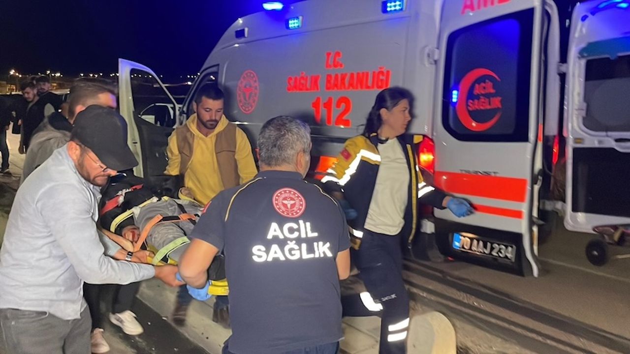 Karaman'da motosiklet kazası: 20 yaşındaki sürücü ağır yaralandı