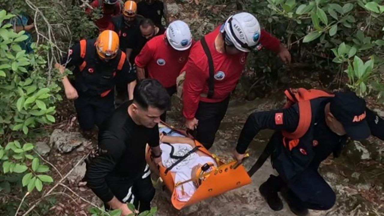 Kemer'de yürüyüş macerası AFAD müdahalesi ile sonlandı!