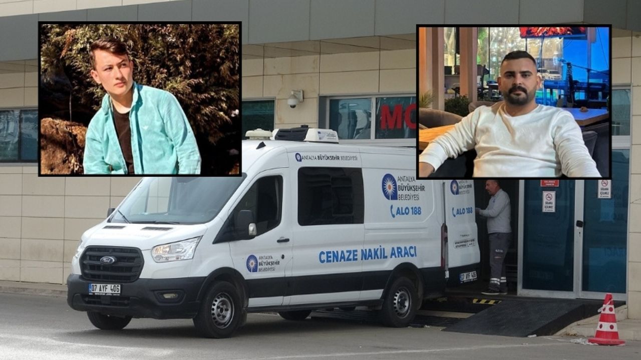 Antalya'da silahlı kavgada yaşamını yitiren 2 gencin cenazeleri alındı