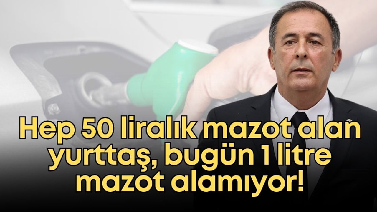 Hep 50 liralık mazot alan yurttaş, bugün 1 litre mazot alamıyor!