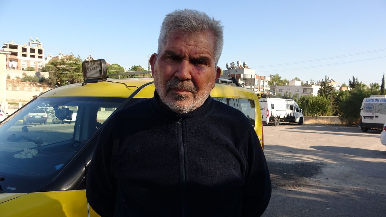 Mersin’de magandalar bu kez taksiciyi darp etti