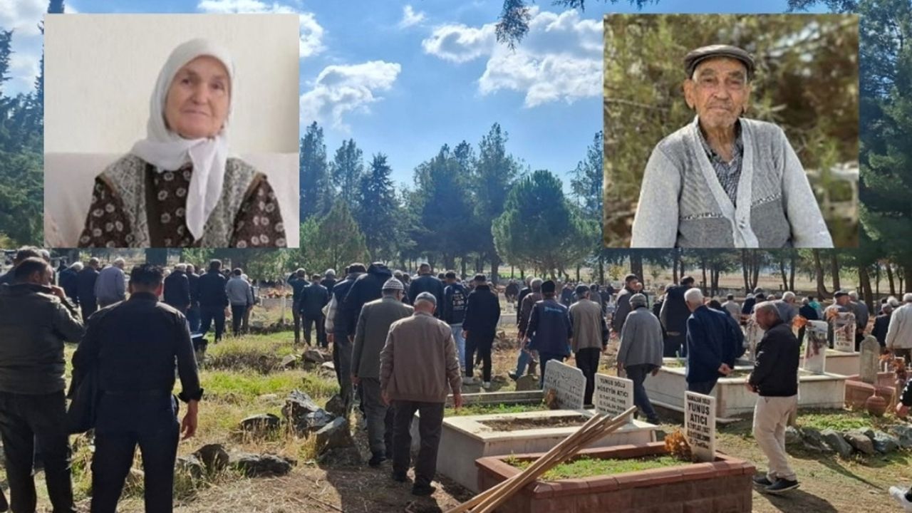 Burdur'da yangında hayatını kaybeden yaşlı çift son yolculuğuna uğurlandı