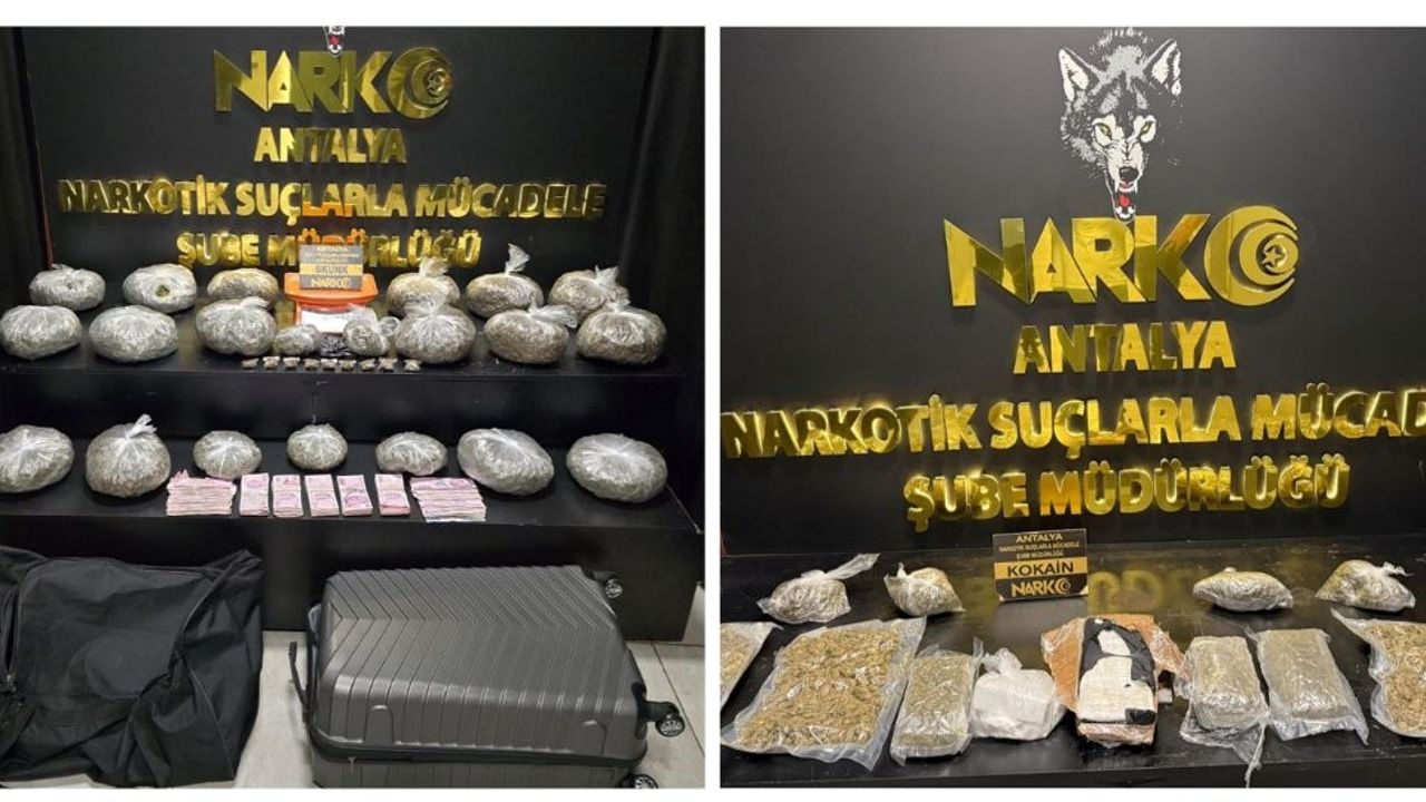 Antalya’da uyuşturucu operasyonu: 19 şahıs tutuklandı