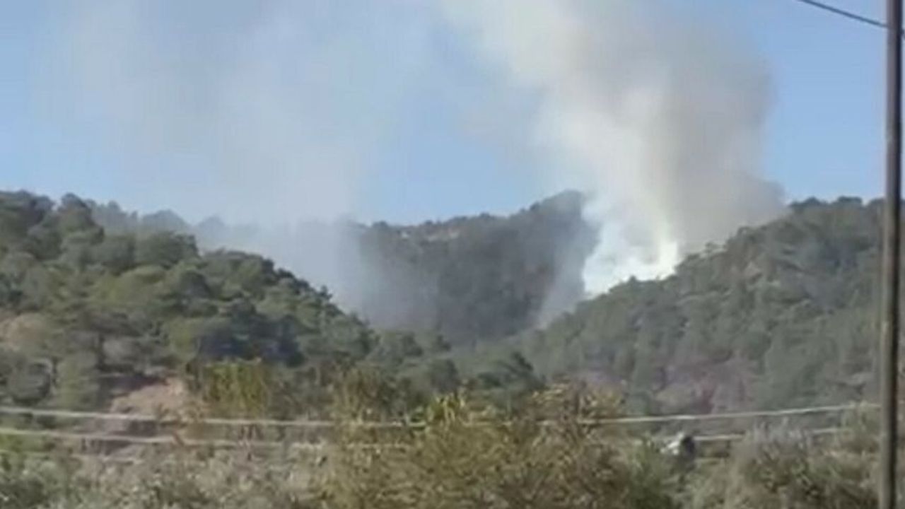 Muğla’da ekipler alevlere mücadele ediyor
