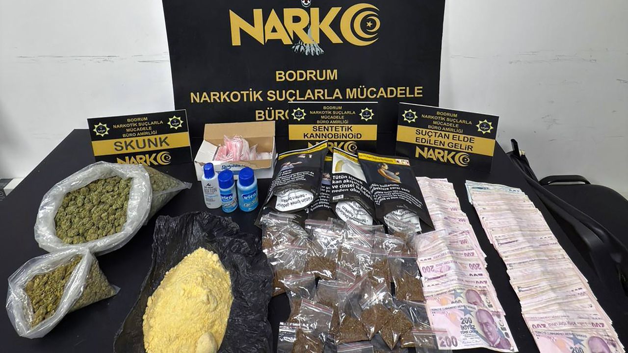 Muğla’da narkotik operasyonu: Çok sayıda uyuşturucu ele geçirildi