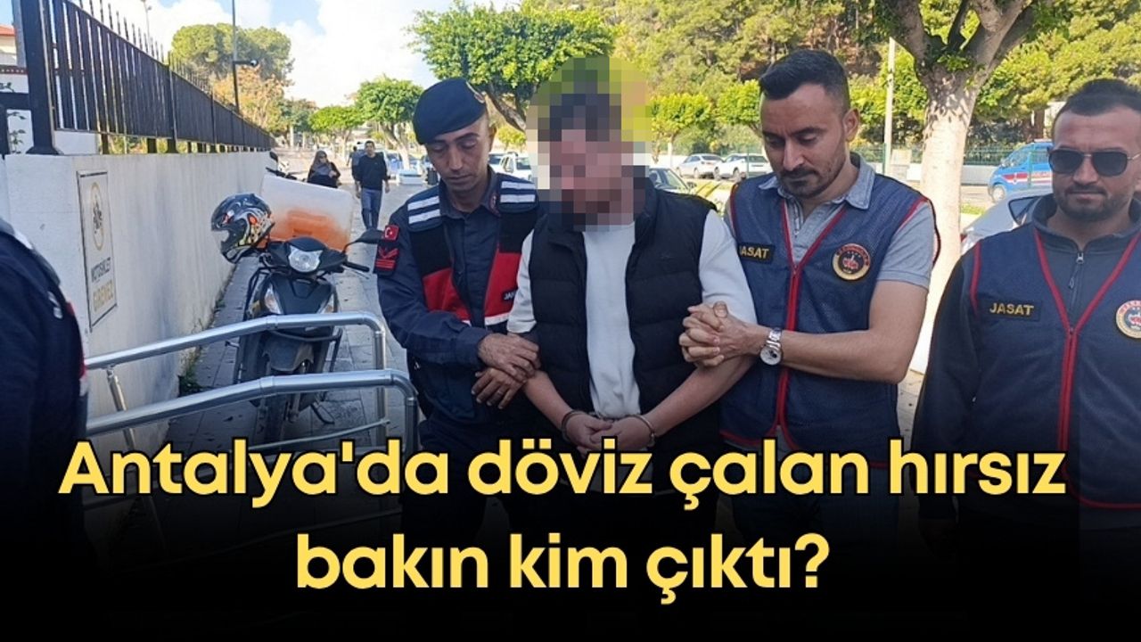 Antalya'da 1 milyon TL değerinde döviz çalan hırsız bakın kim çıktı?
