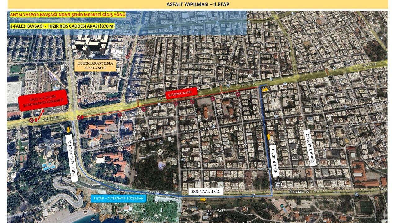 100. Yıl Caddesi yenileniyor: Pazar günü trafiğe kapatılacak