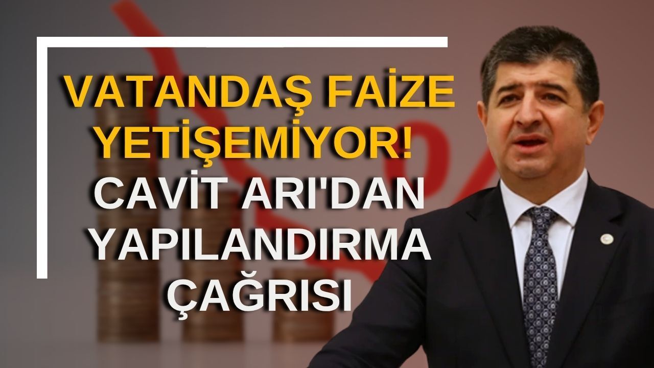 Cavit Arı: Faiz Yükü Hafifletilmeli, Yapılandırma Şart!