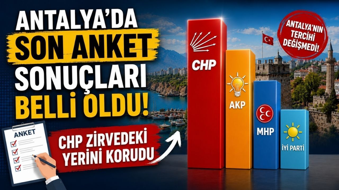 Antalya’da CHP zirvede! Son anketler belli oldu
