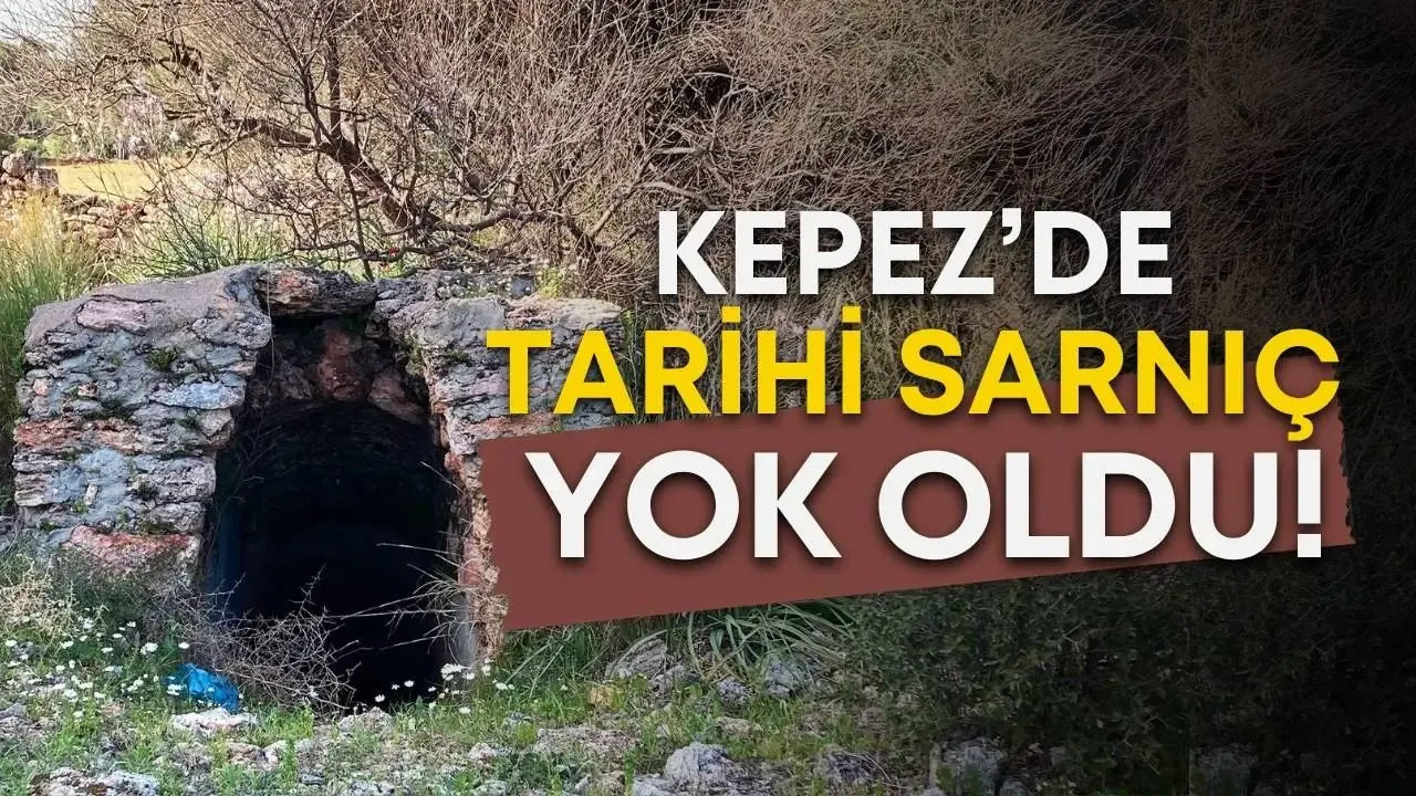 Kepez'de tarihi sarnıç yok oldu! Konut çalışmalarına kurban mı edildi?