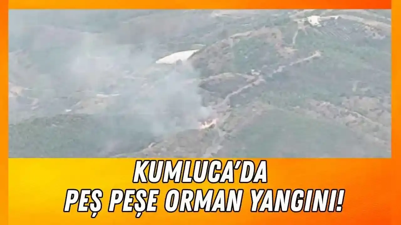 Kumluca'da bir saatte iki yangın! İşte son durum