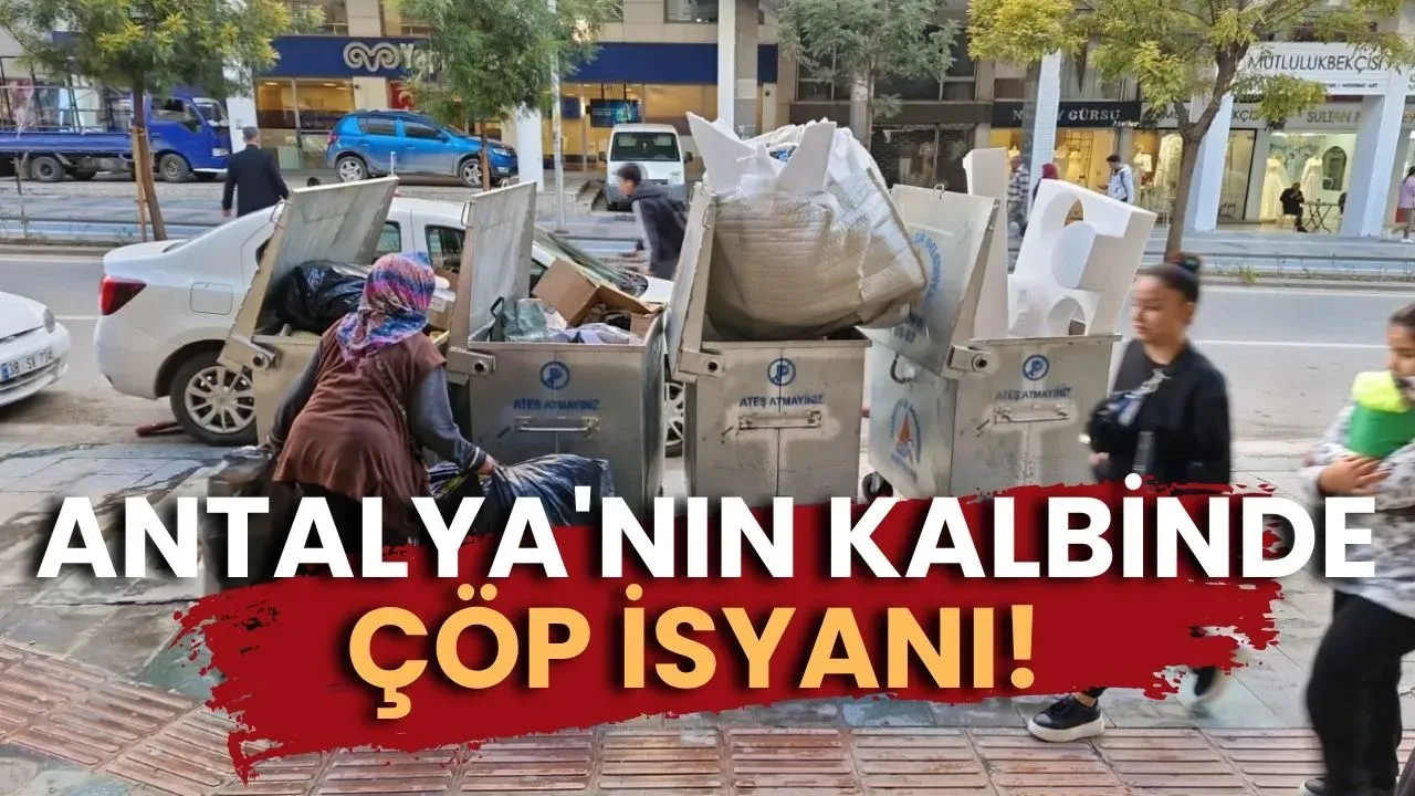 Antalya'nın kalbinde çöp isyanı! Hasan Subaşı Caddesi'nden pis kokular yükseliyor