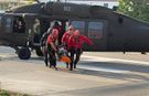 Babadağ'dan düşen yamaç paraşütçüsü helikopterle kurtarıldı