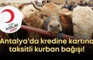 Antalya’da kredine kartına taksitli kurban bağışı!