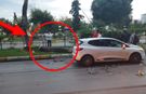 Antalya’da sürücü şans eseri hayatta kaldı