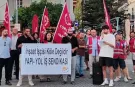 Antalya'da inşaat işçilerinden basın açıklaması: "Sendikal mücadele engellenemez"