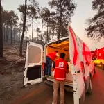 Kızılay'dan Kumluca'daki orman yangınına destek