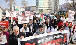 Sağlık çalışanlarından Filistin'e destek yürüyüşü 