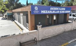 Akseki Mezarlığı Hizmet Birimi devrede