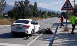 Burdur'da otomobil ve motosiklet çarpıştı: 1 ölü